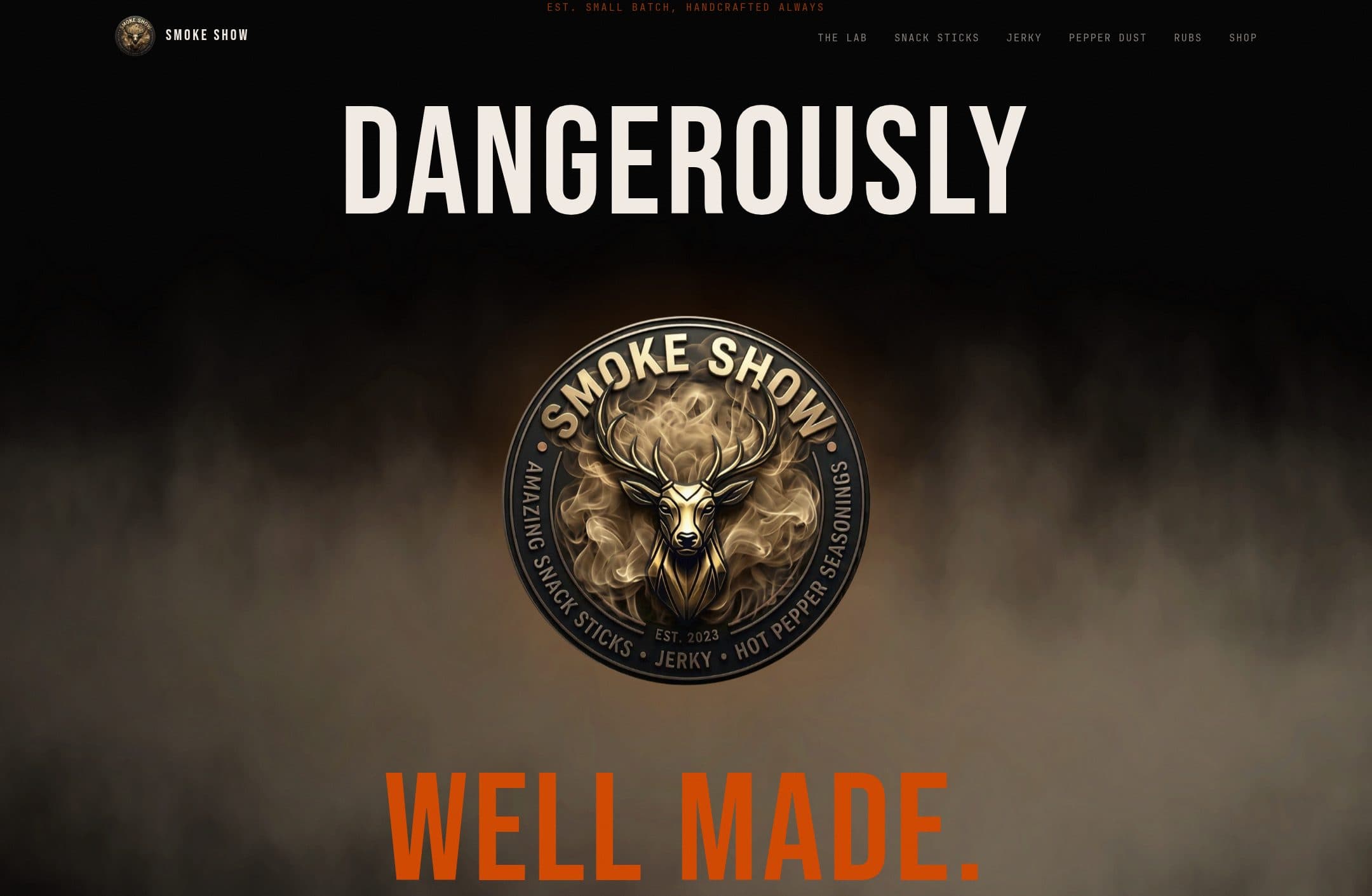 Smoke Show Meats — live site